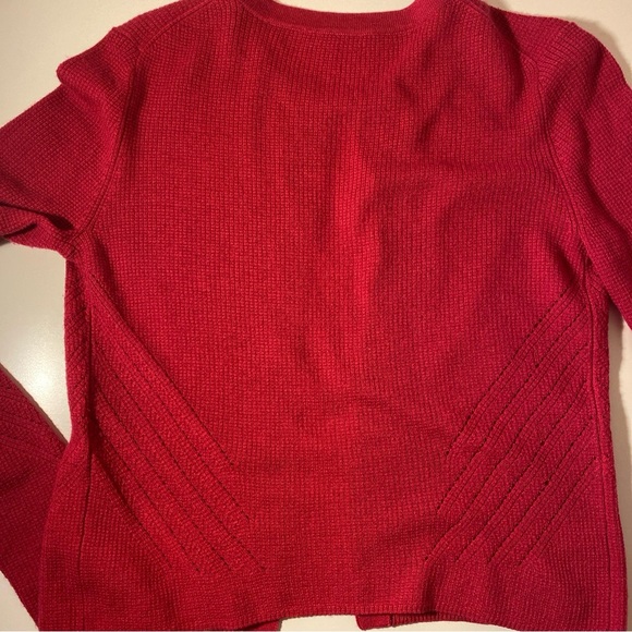 ELIE TAHARI Fuchsia Knit Cashmere & Silk Cardigan Petite Small - Picture 2 of 10